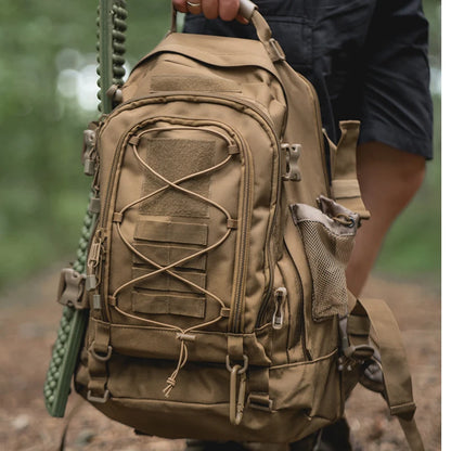 65L Outdoor Tactical Backpack Men's Outdoor Hiking Bag Large Capacity Military Army Bags Travelling Camping Rucksack