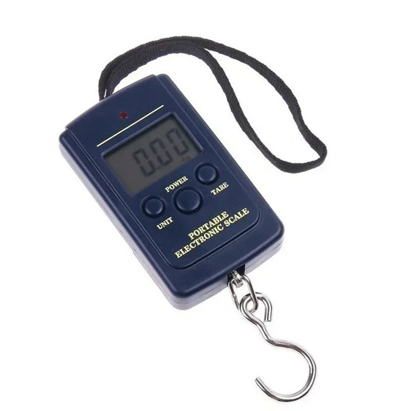 FLYSAND Mini Digital Scale 40kg X 10g Electronic Hook Weighing Tool for Fishing Luggage Travel Portable Hanging Steelyard