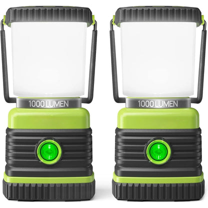 LED camping light, battery powered LED flashlight, 1000LM, 4 light mode, IPX4 waterproof