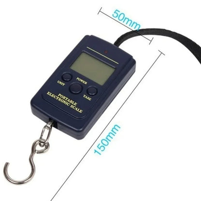 FLYSAND Mini Digital Scale 40kg X 10g Electronic Hook Weighing Tool for Fishing Luggage Travel Portable Hanging Steelyard