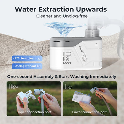 FLEXTAIL Outdoor Camping Shower Portable Electric Shower Pump IPX7 Waterproof for Outdoor Shower, Car Washing, Dishwashing, Pet