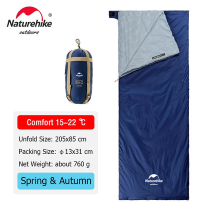 Naturehike LW180 Sleeping Bag Ultralight Portable Splicable Single Spring Summer Outdoor Hiking Camping Climbing Sleeping Bag